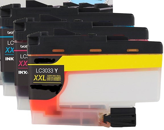 Brother LC3033C LC3033Y LC3033M  3 Pack colors Cyan Yellow Magenta Compatible 1.5K Yield cartr